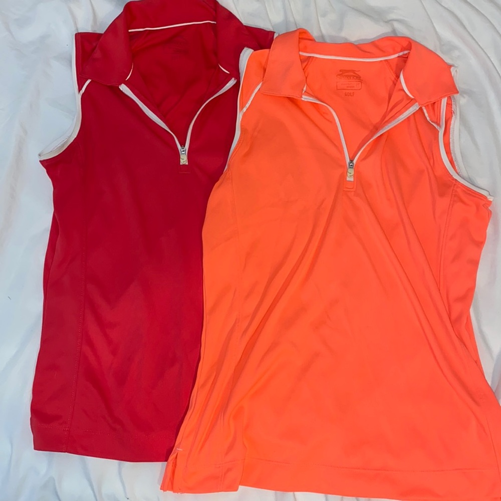 2 Slazenger Golf Tank Polos